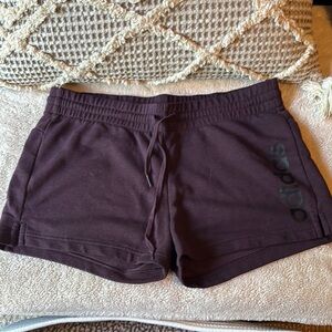 Adidas Brown Athletic Shorts with Elastic Waistband